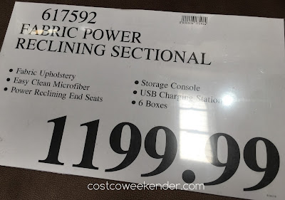 Deal for the Fabric Reclining Sectional at Costco