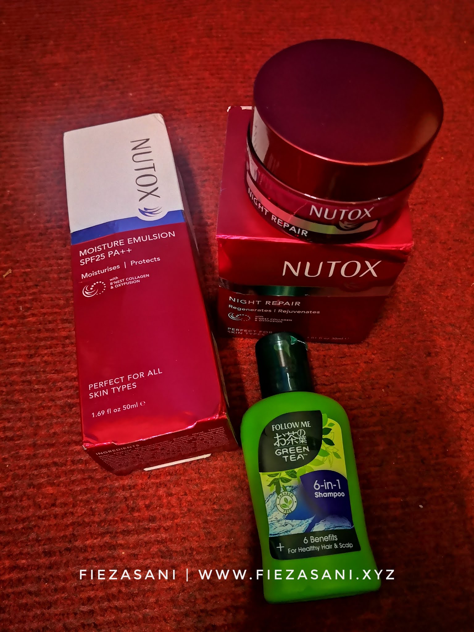 nutox moisturiser, night repair cream nutox