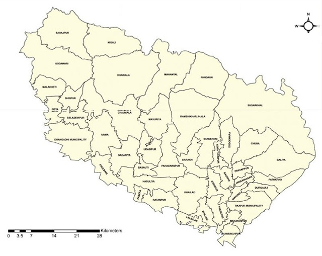 Kailali district map