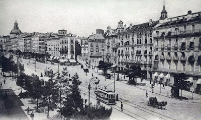 Fotografías de la construcción de la Gran Vía de Madrid