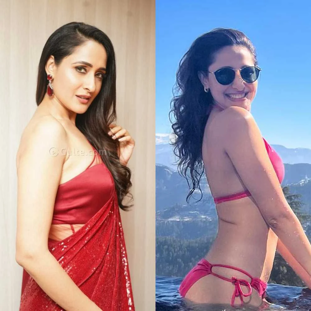 Pragya Jaiswal saree vs bikini hot actress