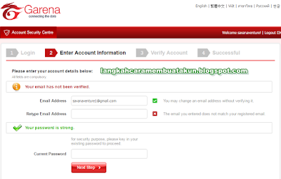 Garena Indonesia Buat Akun Full Verifikasi (5 menit selesai)