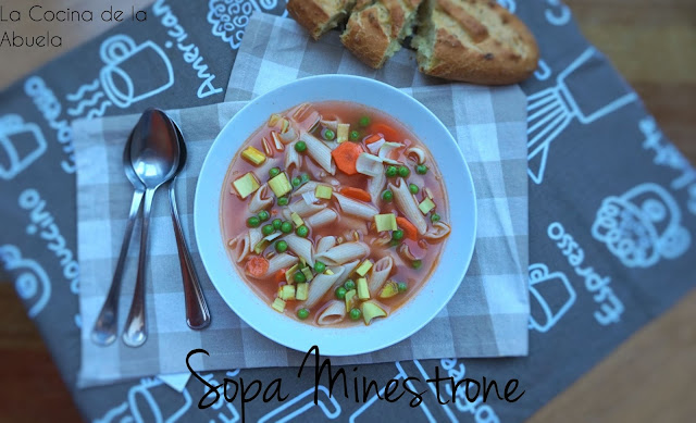 Sopa Minestrone, sopa de verduras