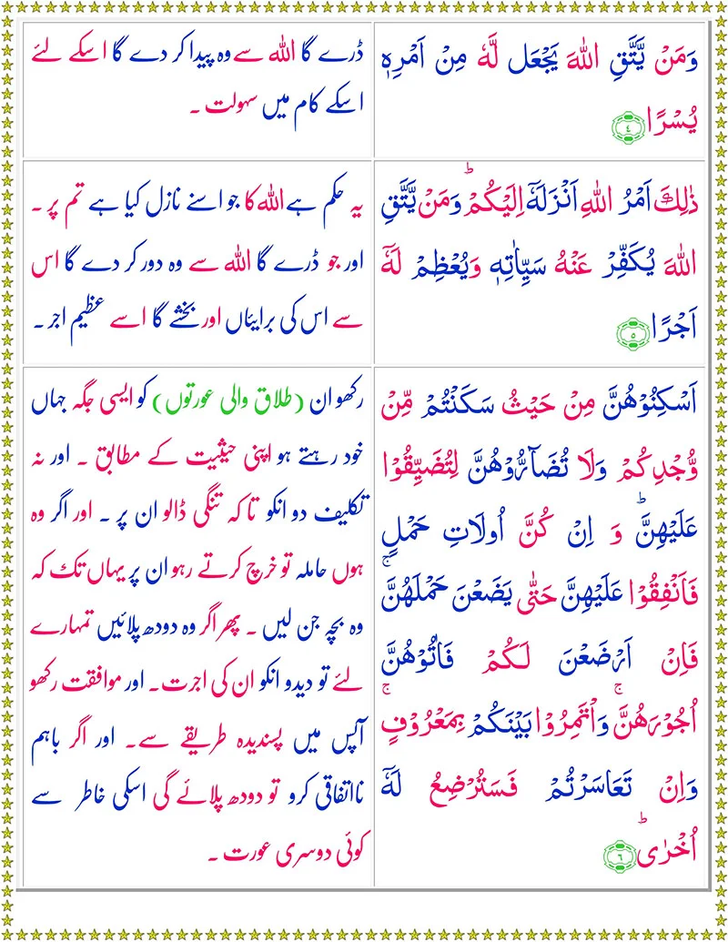 Surah At-Talaq with Urdu Translation,Quran,Quran with Urdu Translation,