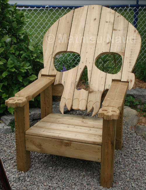 Skull Adirondack Chair