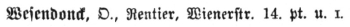 Dresdener Adresse Otto Wesendonck 1880