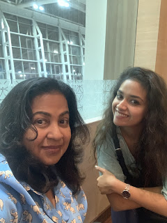 Keerthy Suresh with Cute Lovely Smile with Radhika Mam at SIIMA Awards 2019