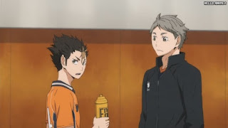 ハイキュー!! アニメ 第1期12話 西谷夕 菅原孝支 烏野 音駒 練習試合 | HAIKYU!! Episode 12