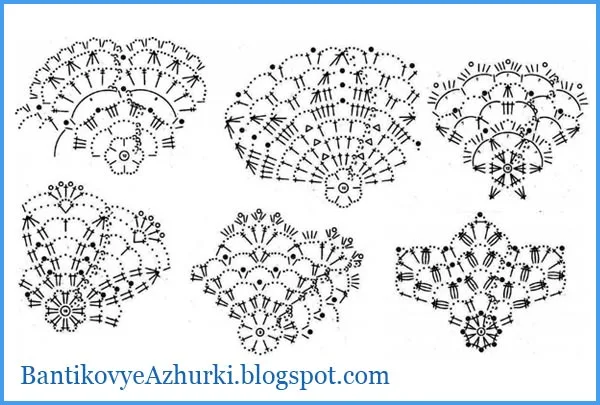 СХЕМЫ вязания крючком снежинок для новогоднего интерьера