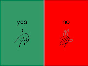 There is so much more in the world to say than yes/no, yet it is still a . (yes no sign)