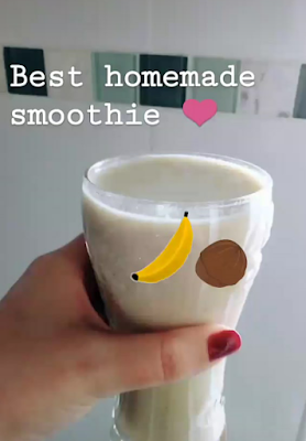 batido de fruta e bebida vegetal