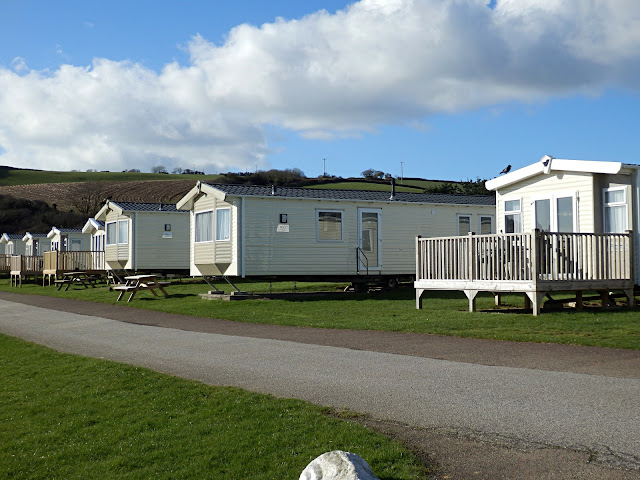 Caravans at Pentewan Sands, Pentewan, Cornwall