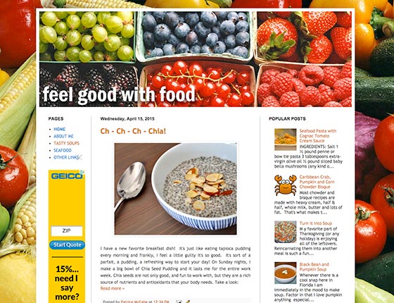 Visit Feel Good With Food Website