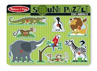 Melissa & Doug Zoo Animals Sound Puzzle