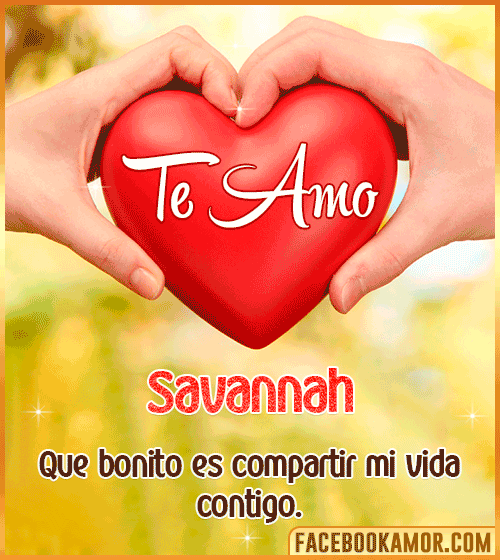 Te amo corazon savannah