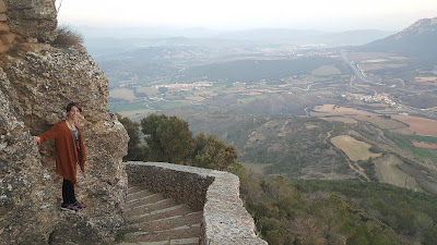 Ainhoa enjoying the amazing view