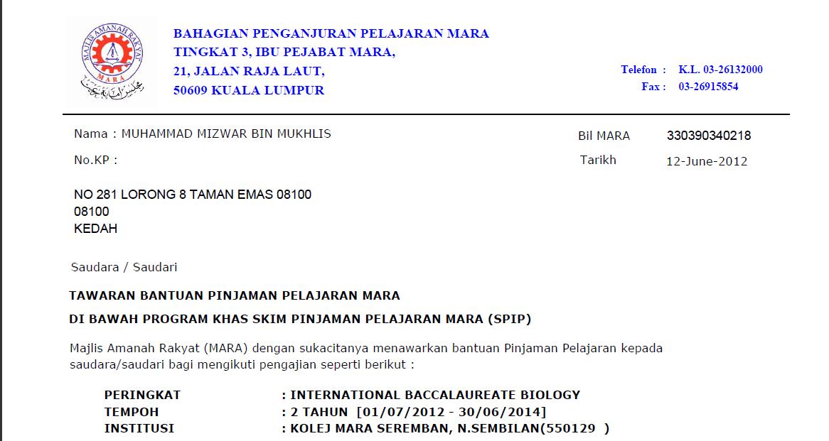 Mizwar Mukhlis: Keputusan Temuduga MARA (TINDIKAN BIOLOGI)