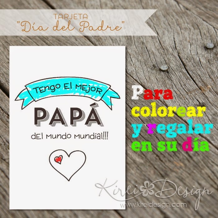 freebie tarjeta dia padre