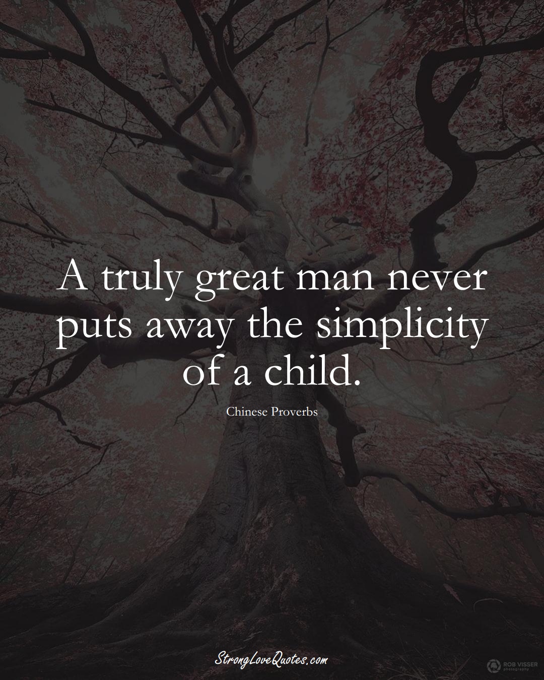 A truly great man never puts away the simplicity of a child. (Chinese Sayings);  #AsianSayings