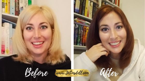 Creative Studio Cocoa Blonde Hair Dye before and after