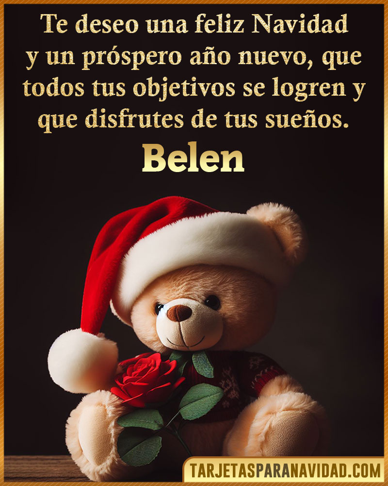 Felicitaciones de Navidad para Belen