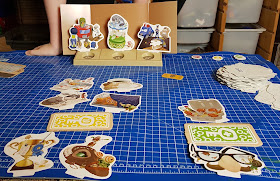 One Key Family Game Review gameplay example Clue Cards and screen on table