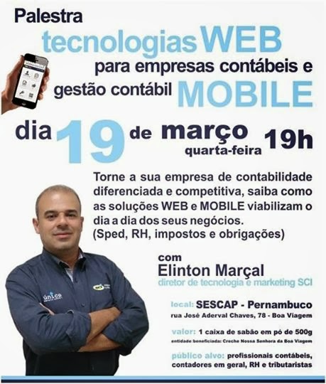 Inscrição palestra tecnologias WEB e Mobile para empresas contábeis