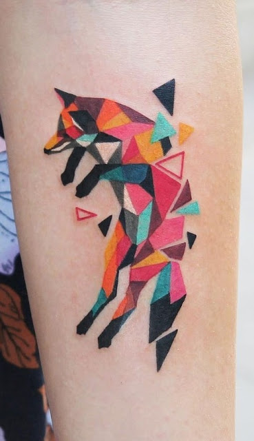 60 lindas tatuagens de animais em formas geométricas!