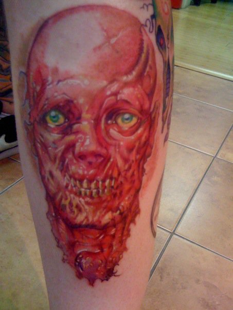 zombie tattoo. Zombie Tattoo I did on Venice