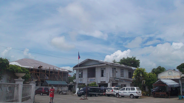old and new mnicipal hall buildings of Mayorga, Leyte