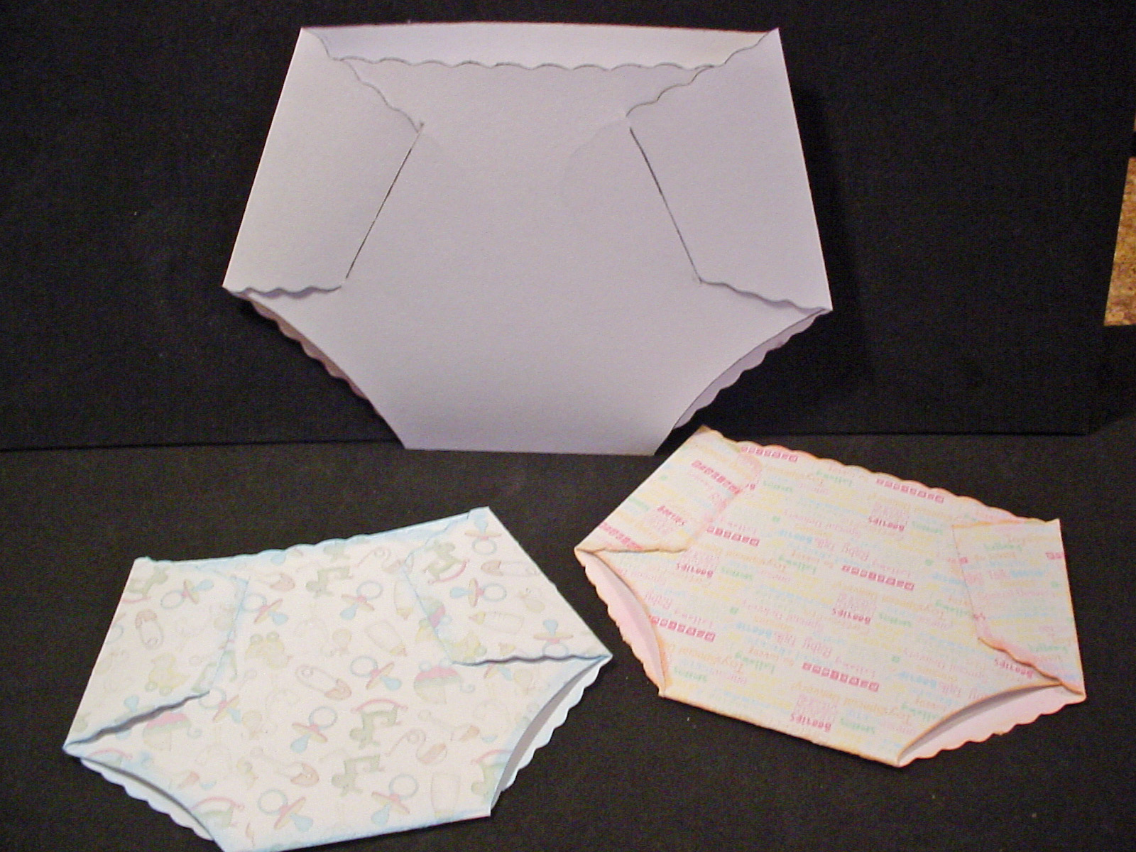 Download MeFlick's Various Forms of Cut Files: Diaper Card