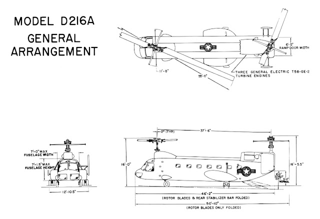 Bell Model D216 General Arrangement