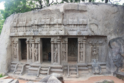 Trimurti Cave temple Mahabalipuram or Mamallapuram