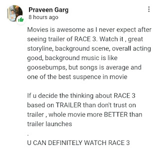 Race 3 Review