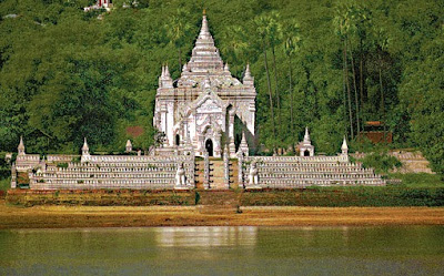 The Sattawta Temple on the bank of the Irrawaddy River