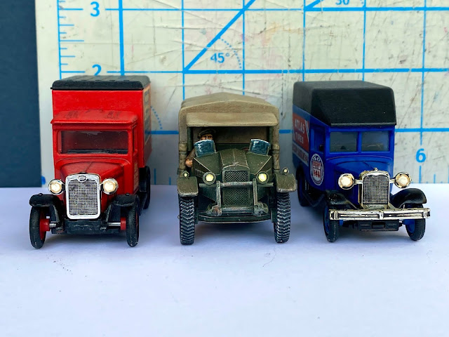 Lledo Vans Compared to Warlord Games Truck