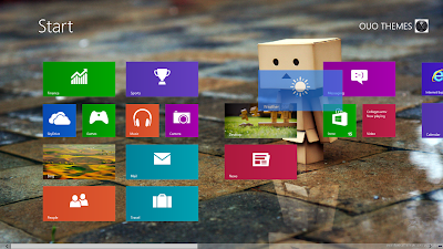 Danbo Doll Windows 8 Theme