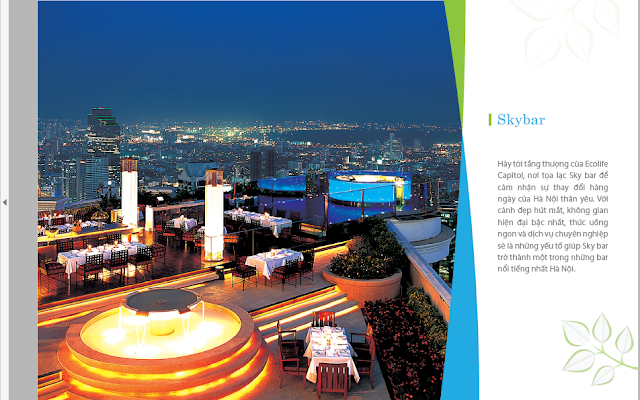 Skybar tại Ecolife Lê Văn Lương