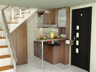 kitchen set, kitchen set murah, finishing hpl, kitchen single line