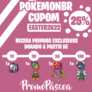 Evento de Páscoa 2022 no multiverso PokemonBR 