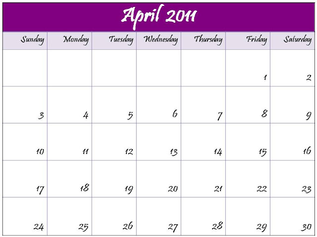 2011 calendar template april. april 2011 calendar template.