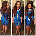 PHOTO: Toke Makinwa Stuns In Blue Bandage Dress 