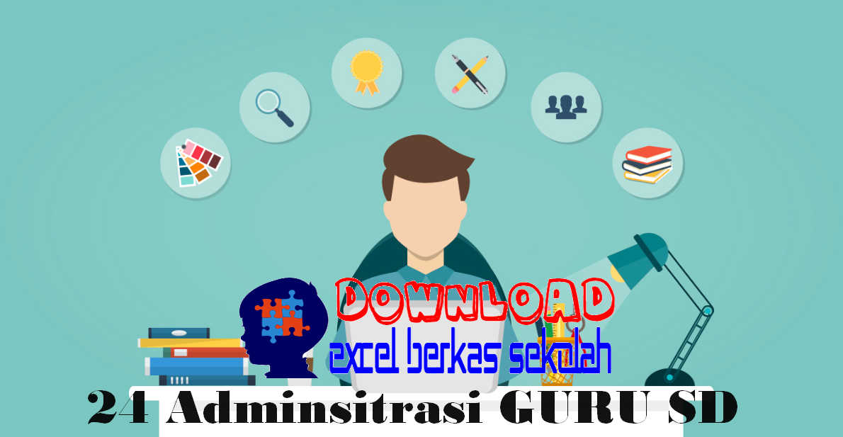 Download 24 Administrasi Guru SD Lengkap dalam 1 File RAR 