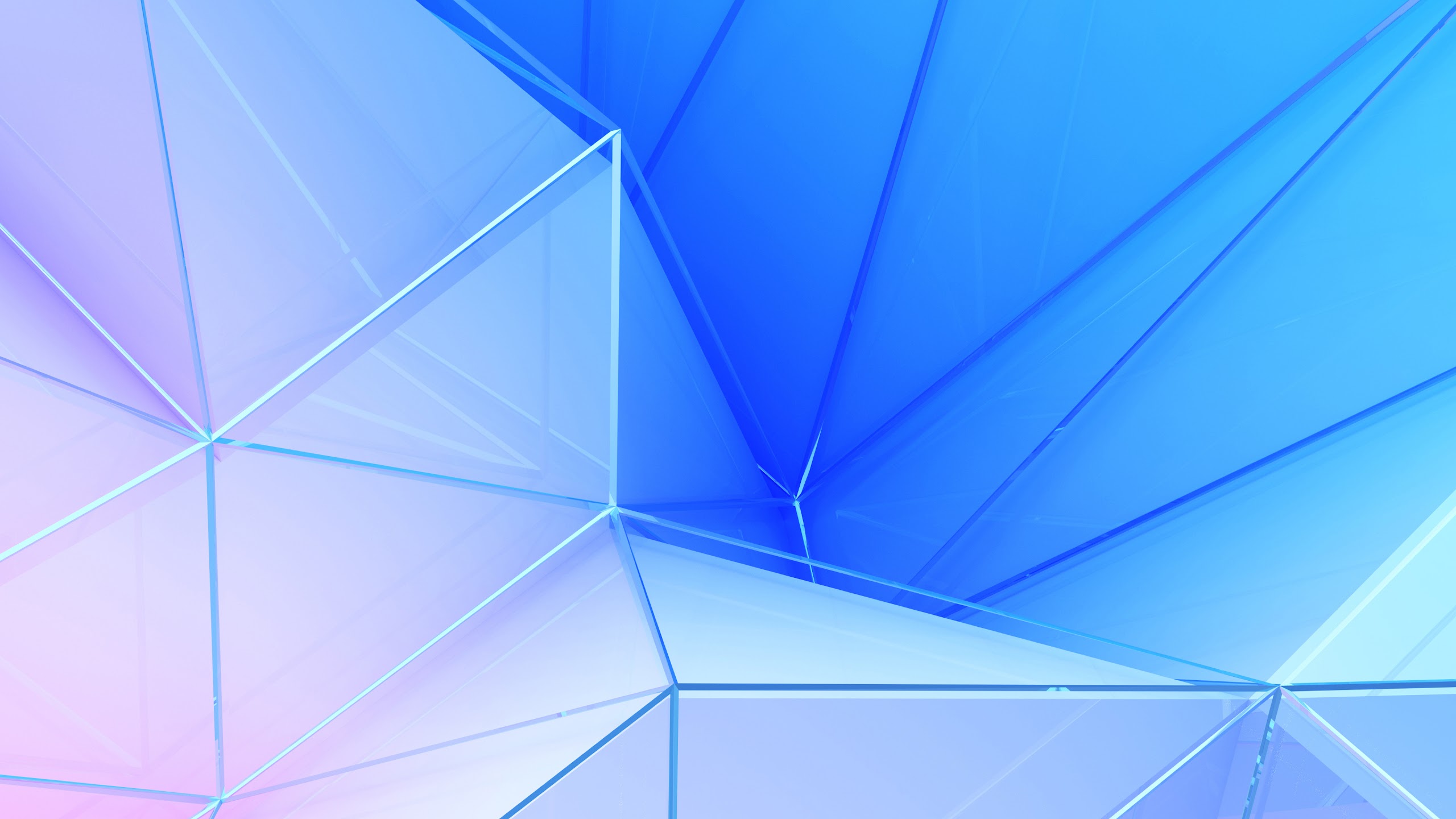 Polygon abstract, blue, HD phone wallpaper