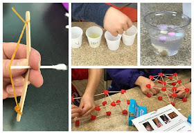 Valentine's Day Science, Valentine's Day STEM activities for kids, mini Cupid's bow, conversation heart chemistry, valentine building challenge