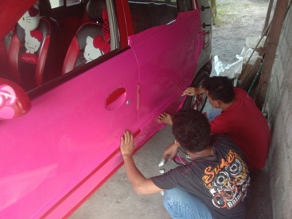 Cara Pasang Cutting Sticker Di Mobil