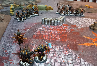 Warhammer 40k three-way battle report: Black Legion vs Death Guard vs World Eaters, 500pts