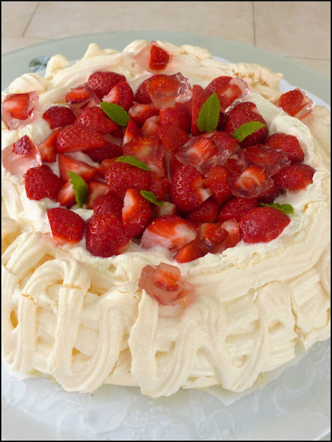 Pavlova aux fraises