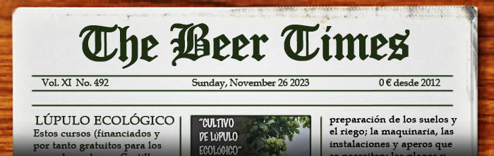 Dominical cervecero. Aquí puedes leer el periódico The Beer Times.