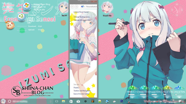  Windows 10 Ver. 1709 Theme Eromanga Sensei by Enji Riz